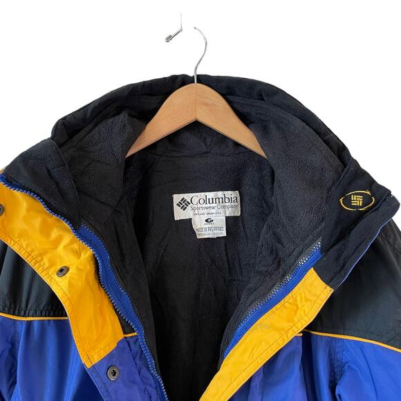 VTG 90s COLUMBIA SPORTSWEAR Women's Full Zip Boulder Ridge Jacket Blue Small - Picture 8 of 16
